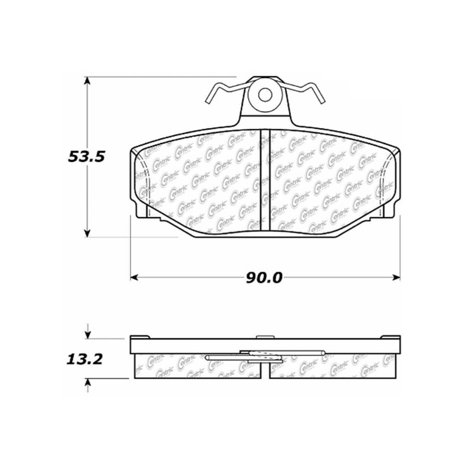 1998, 1997 Volvo S90 Disc Brake Pad Set