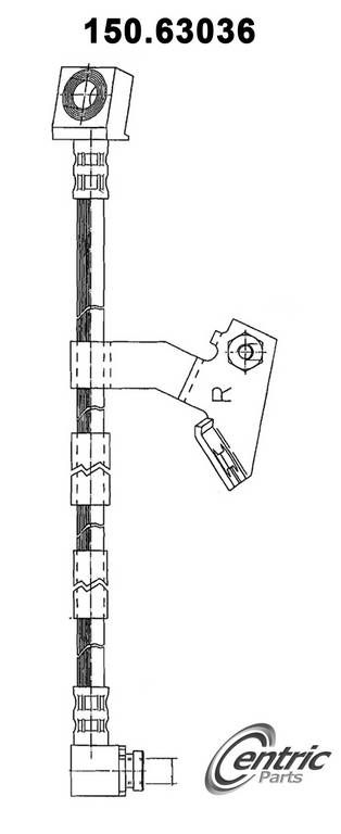 1994, 1993, 1992, 1991 Dodge Shadow Brake Hydraulic Hose
