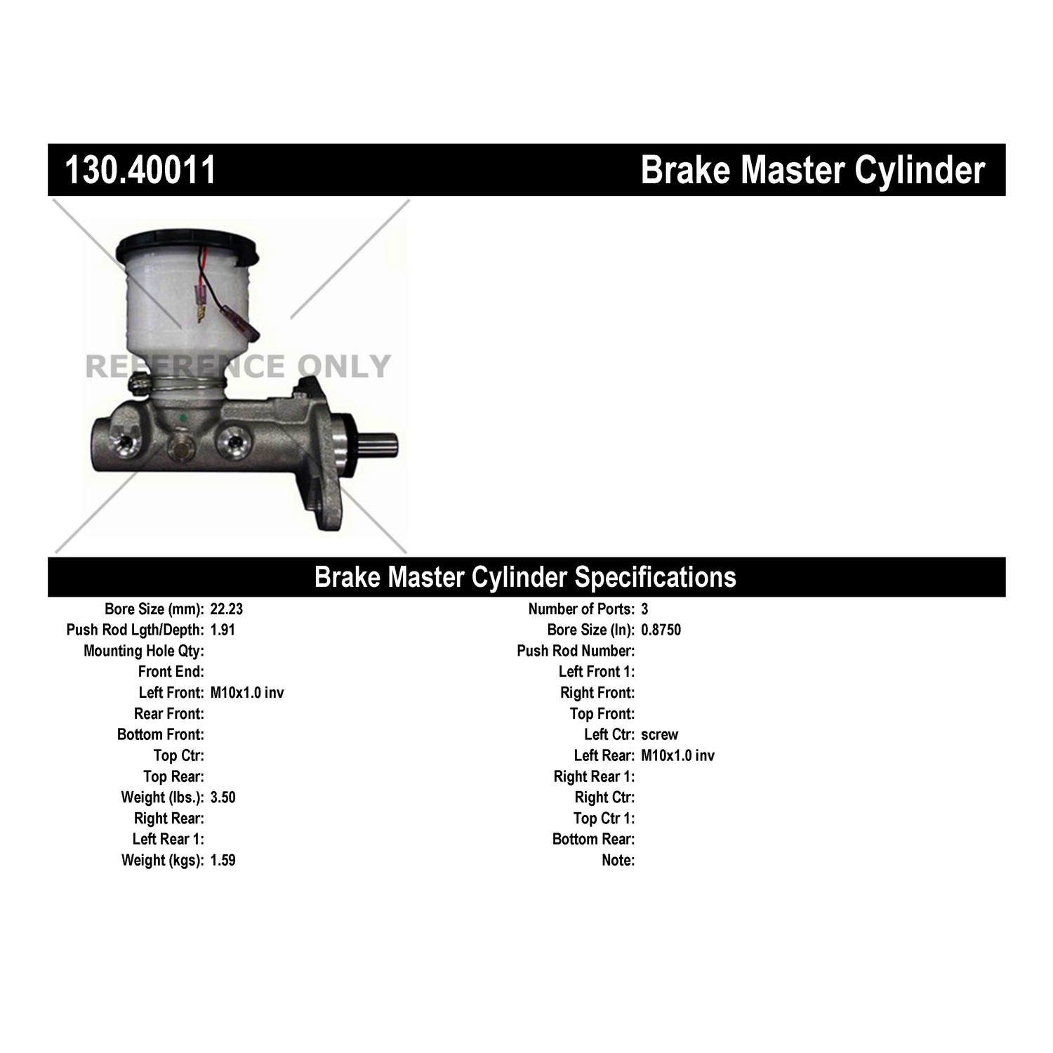 Honda Prelude Brake Master Cylinder Replacement (Beck Arnley, Cardone