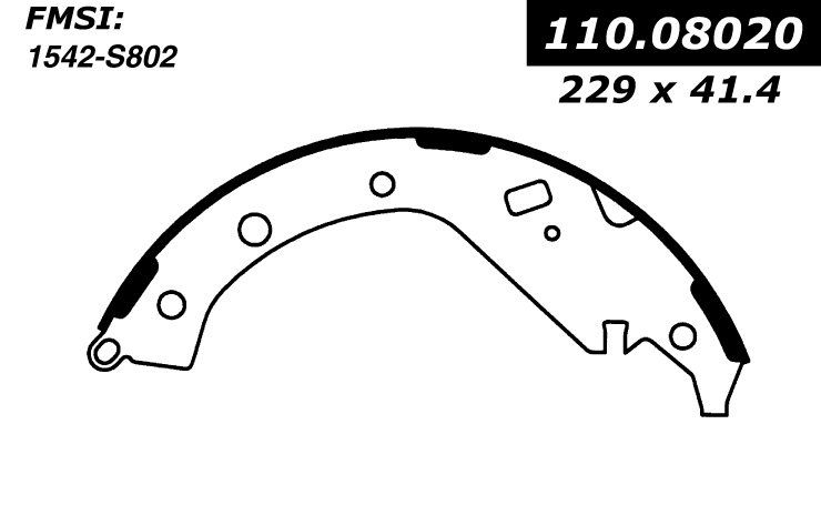 2005, 2004, 2003 Toyota RAV4 Drum Brake Shoe