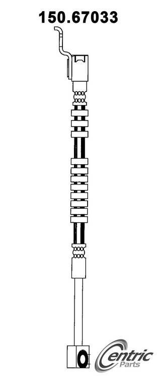 1989, 1988, 1987 Jeep Wrangler Brake Hydraulic Hose