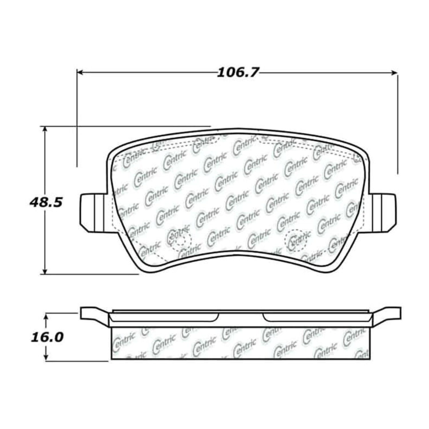 2016, 2015, 2014, 2013, 2012, 2011, 2010, 2009, 2008, 2007 Volvo S80 Disc Brake Pad Set