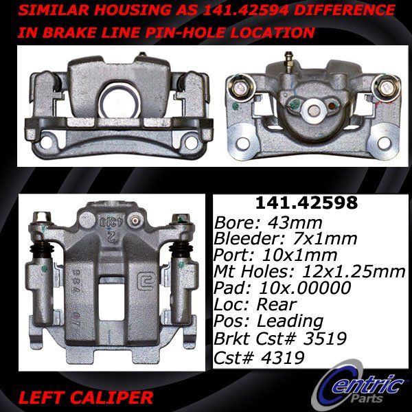 2012, 2011, 2010 INFINITI EX35 Disc Brake Caliper