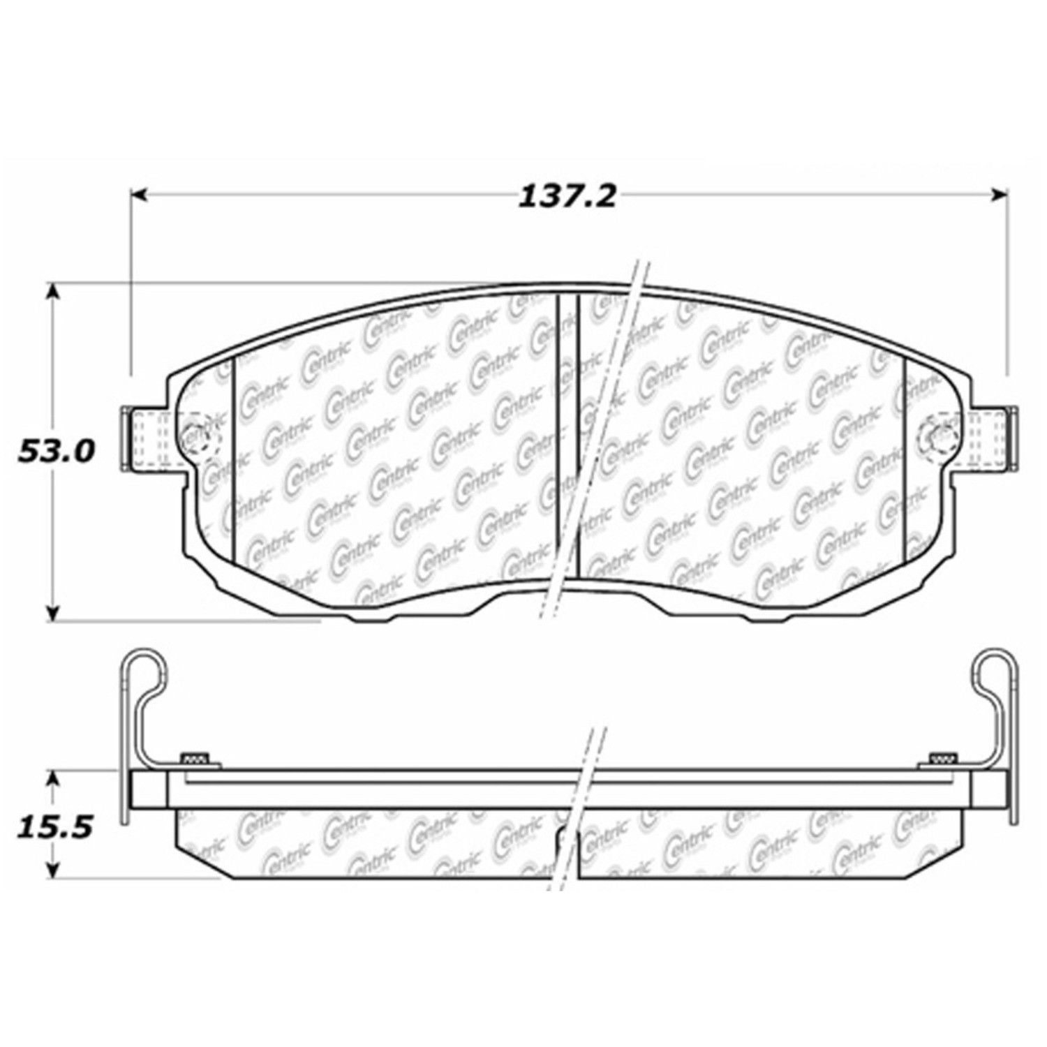 2004, 2003, 2002 INFINITI I35 Disc Brake Pad Set