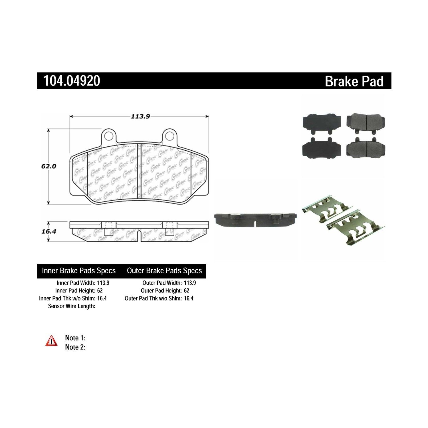 1991, 1990, 1989, 1988, 1987, 1986, 1985 Volvo 740 Disc Brake Pad Set