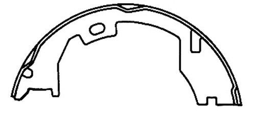 2022, 2021, 2020, 2019, 2018, 2017, 2016, 2015, 2014, 2013, 2012, 2011 Ram 2500 Club Wagon Parking Brake Shoe