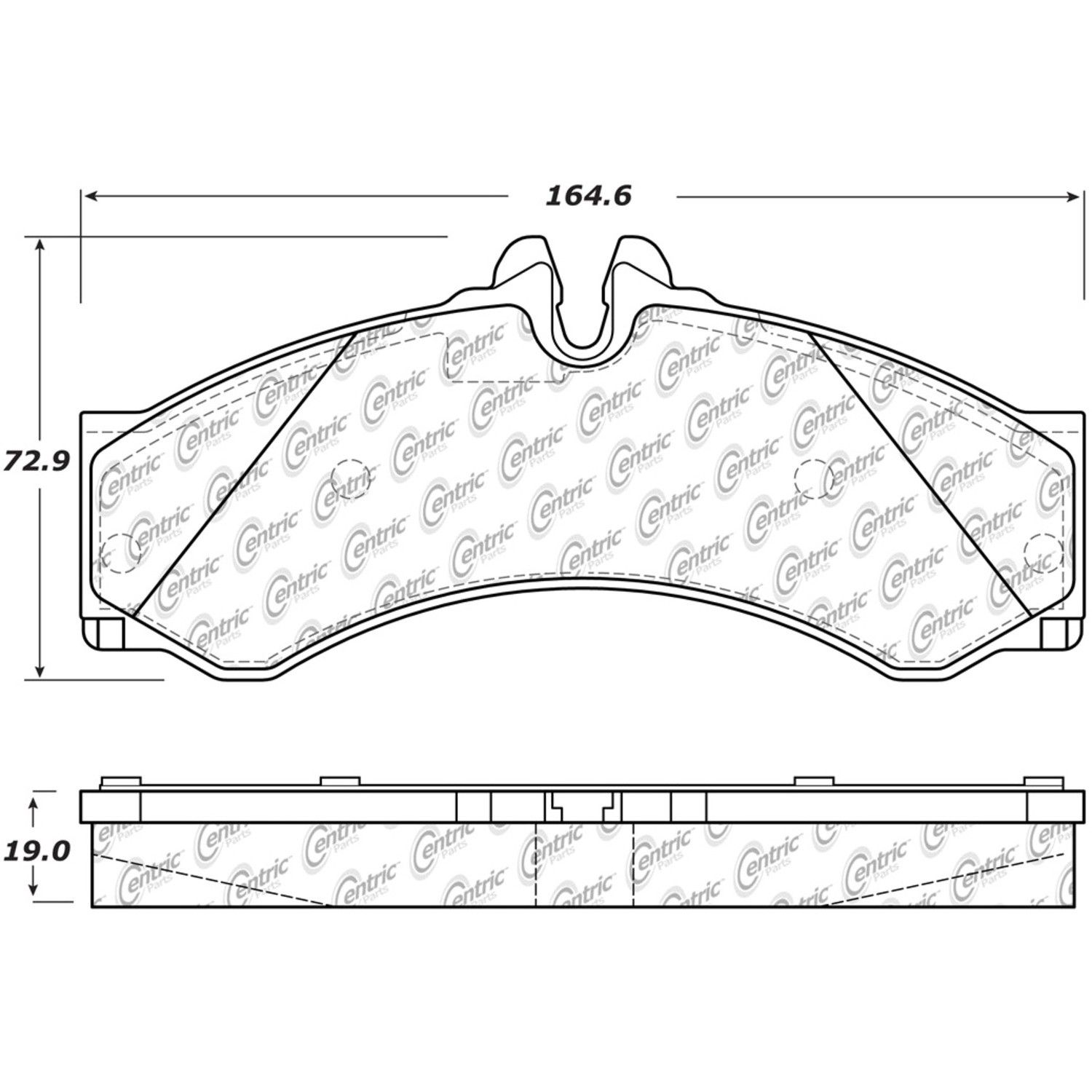 2006, 2005, 2004, 2003, 2002 Freightliner Sprinter 2500 2500 Disc Brake Pad Set