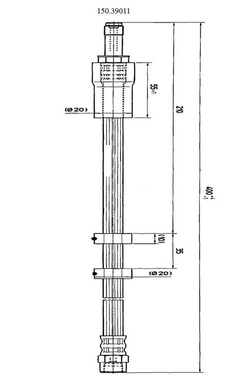 2006, 2005, 2004, 2003 Volvo XC90 Brake Hydraulic Hose
