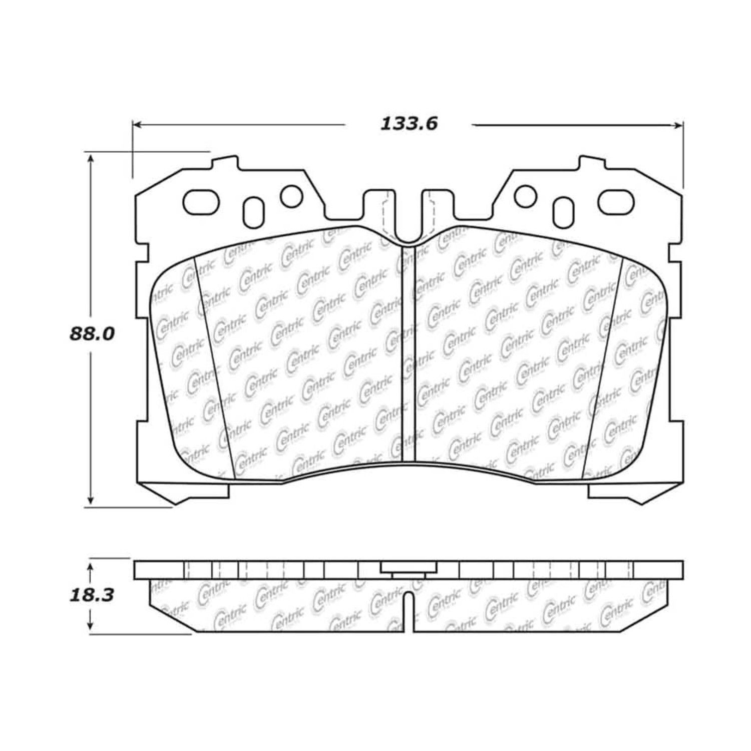 2016, 2015, 2014, 2013, 2012, 2011, 2010, 2009, 2008 Lexus LS600h Disc Brake Pad Set