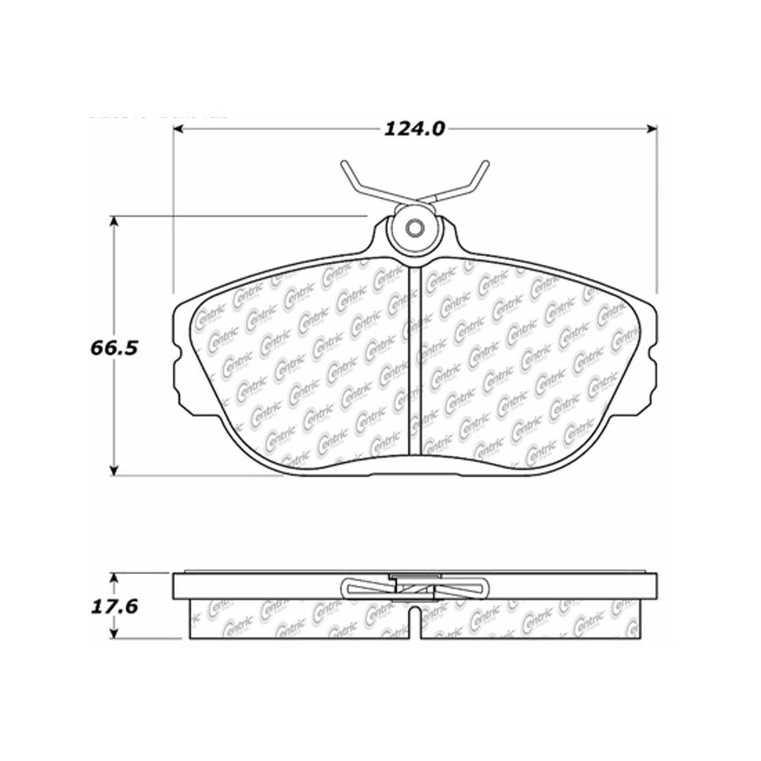 2000, 1999, 1998, 1997, 1996, 1995, 1994 Mercury Sable Disc Brake Pad Set