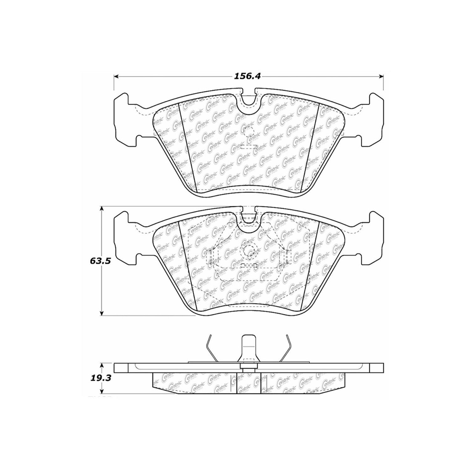 1993, 1992, 1991 BMW M5 Disc Brake Pad Set