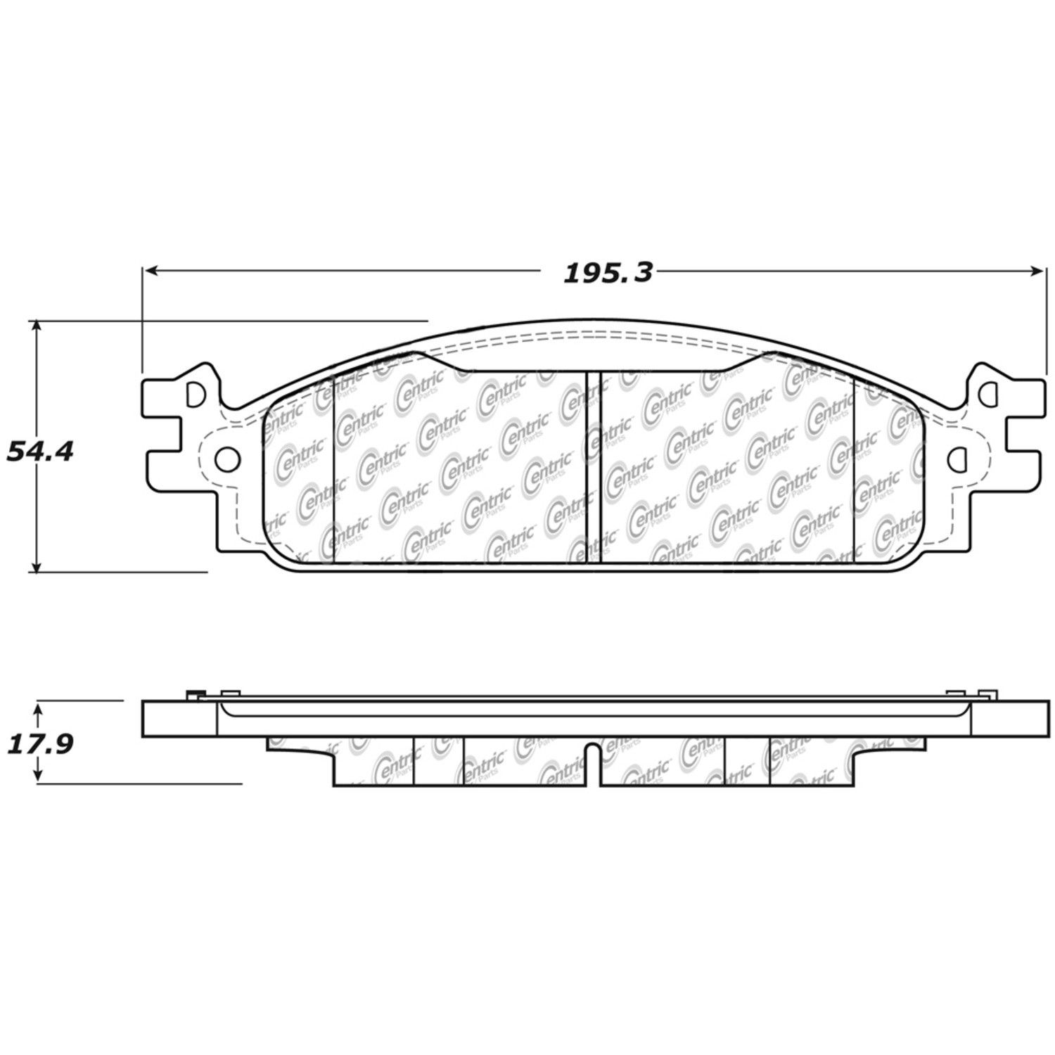 2019, 2018, 2017, 2016, 2015, 2014, 2013, 2012, 2011 Ford Explorer Disc Brake Pad Set