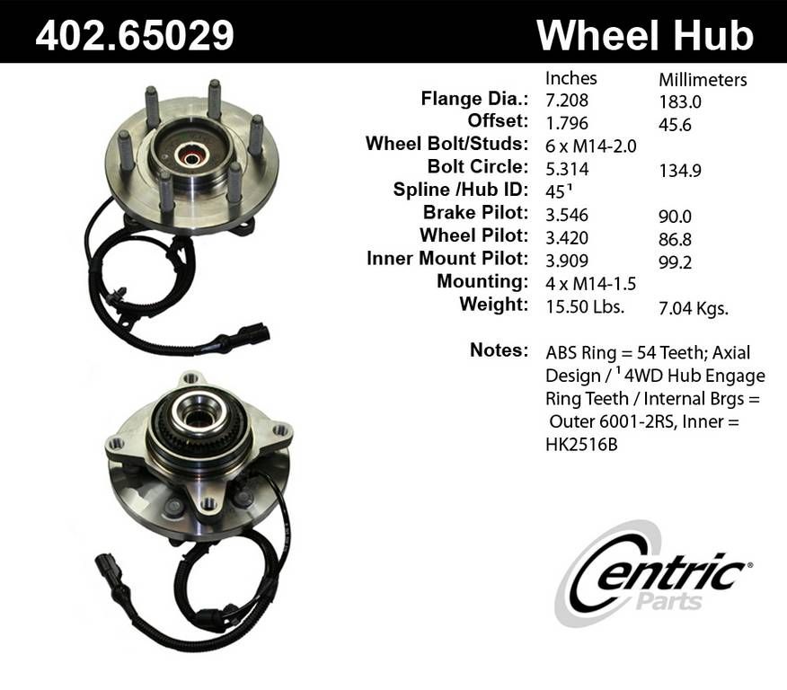 2010 Ford F-150 Wheel Bearing and Hub Assembly