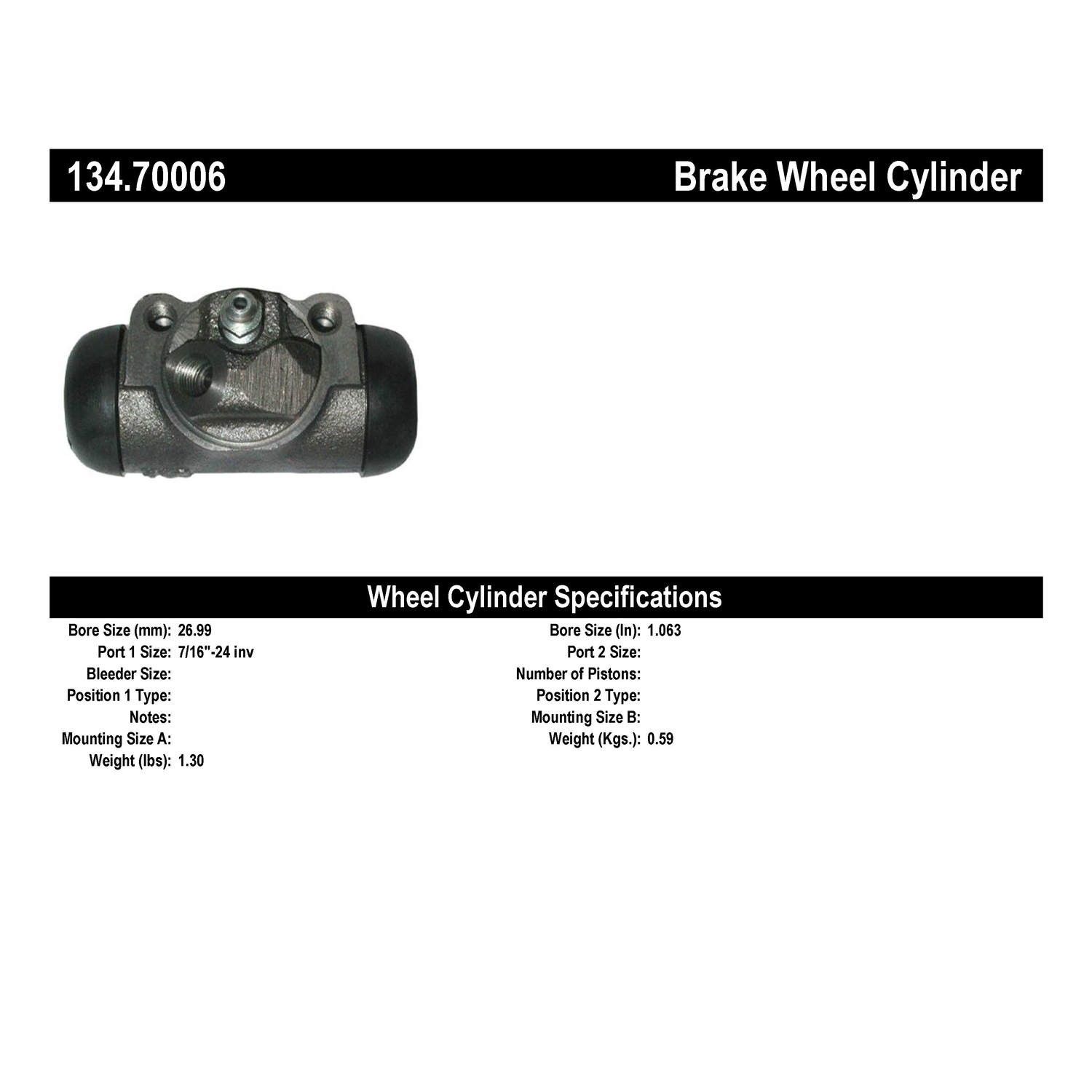 Drum Brake Wheel Cylinder Rear Left,Rear Dorman W610163
