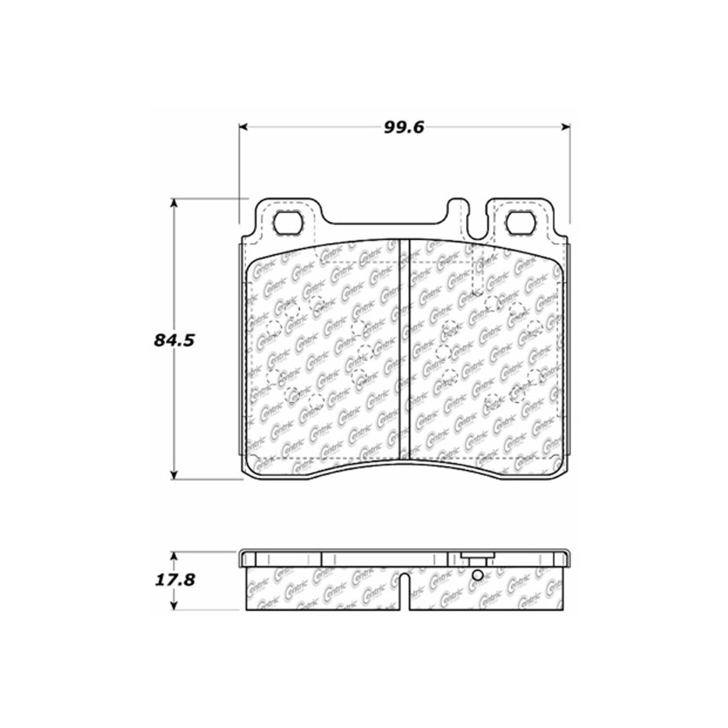 1999, 1998 Mercedes-Benz CL600 1998-1999 Mercedes-Benz 300SD Disc Brake Pad Set
