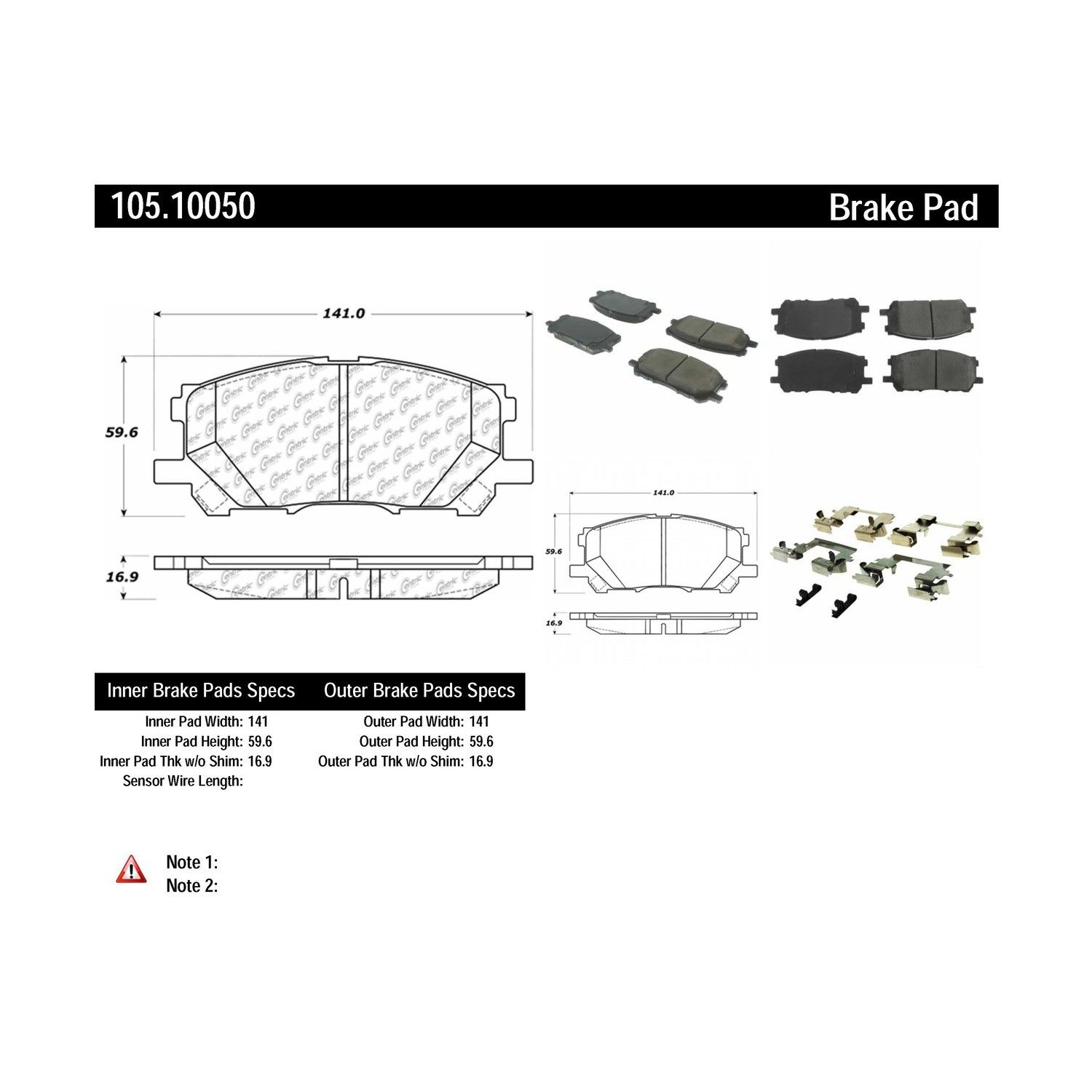 2006, 2005, 2004 Lexus RX330 Disc Brake Pad Set