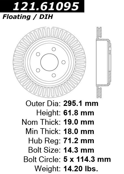 2010 Mazda B2300 Disc Brake Rotor