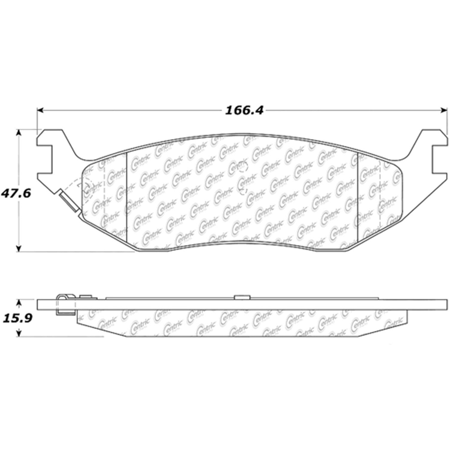 2009, 2008, 2007, 2006, 2005, 2004, 2003 Dodge Durango Disc Brake Pad Set