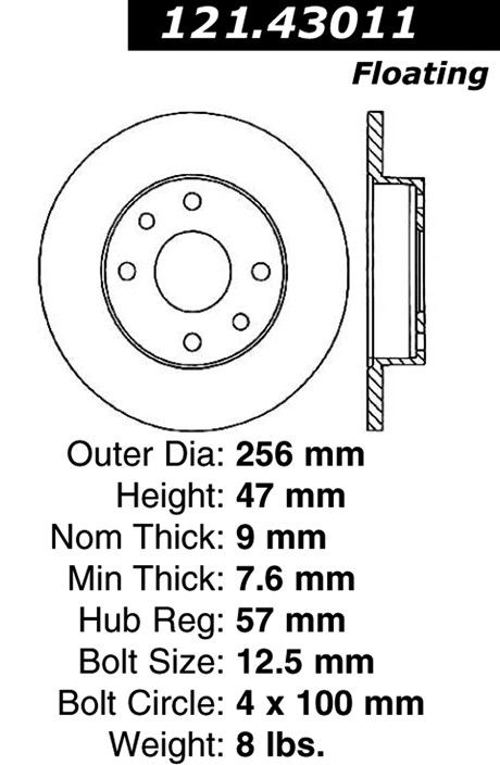 1992, 1991, 1990 Isuzu Impulse Disc Brake Rotor