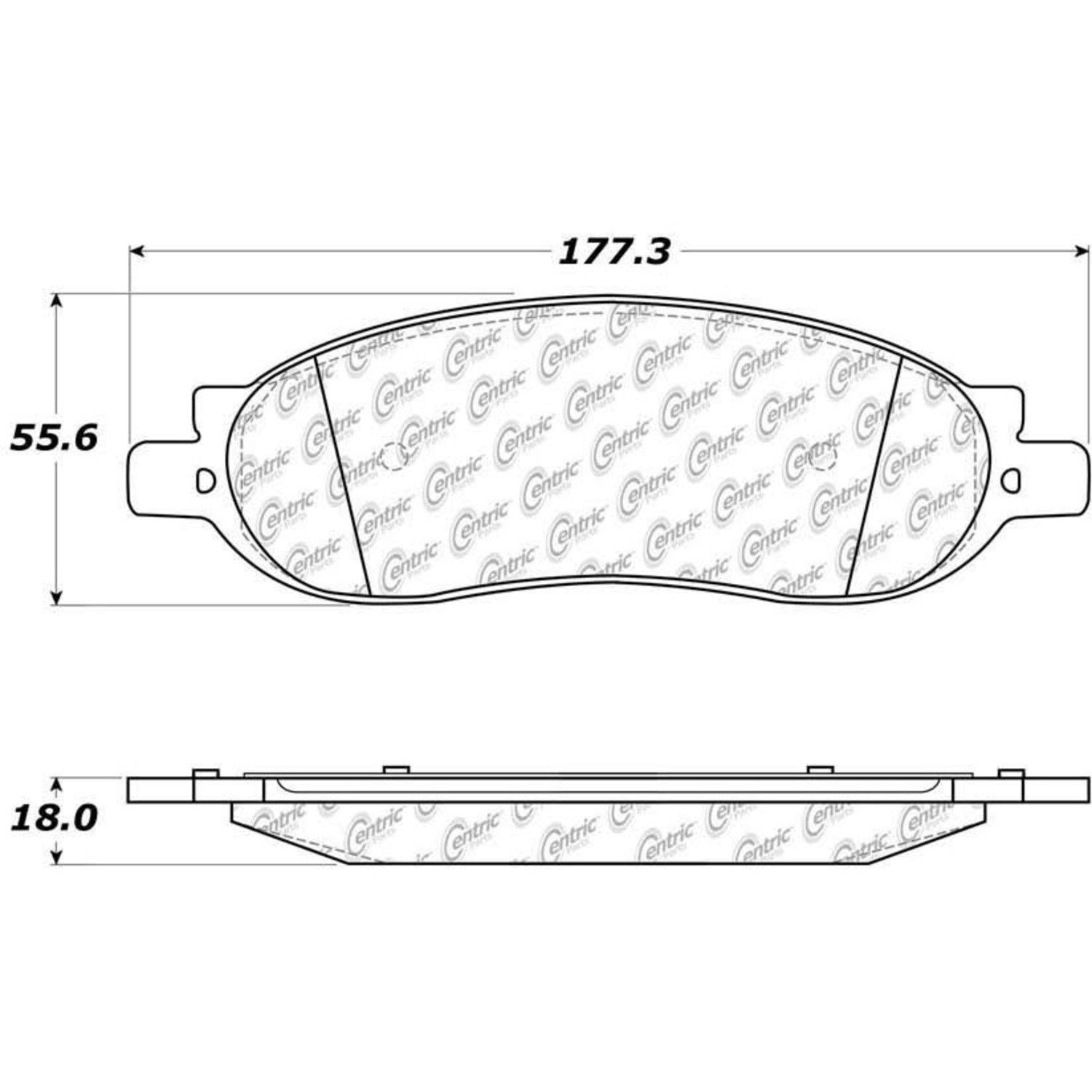 2008, 2007, 2006, 2005 Ford F-250 Super Duty Disc Brake Pad Set