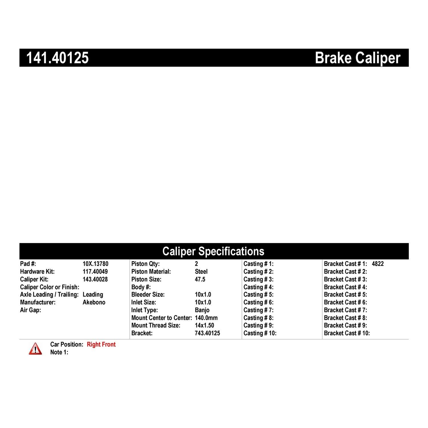 2021, 2020, 2019, 2018, 2017, 2016 Honda Pilot Disc Brake Caliper