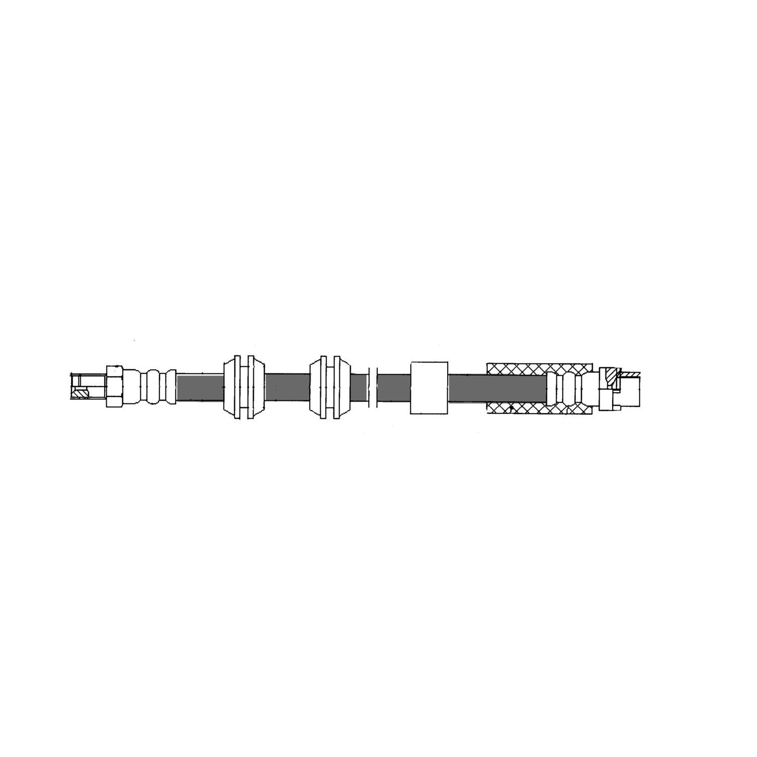 2009-2016 BMW 325i Brake Hydraulic Hose Centric