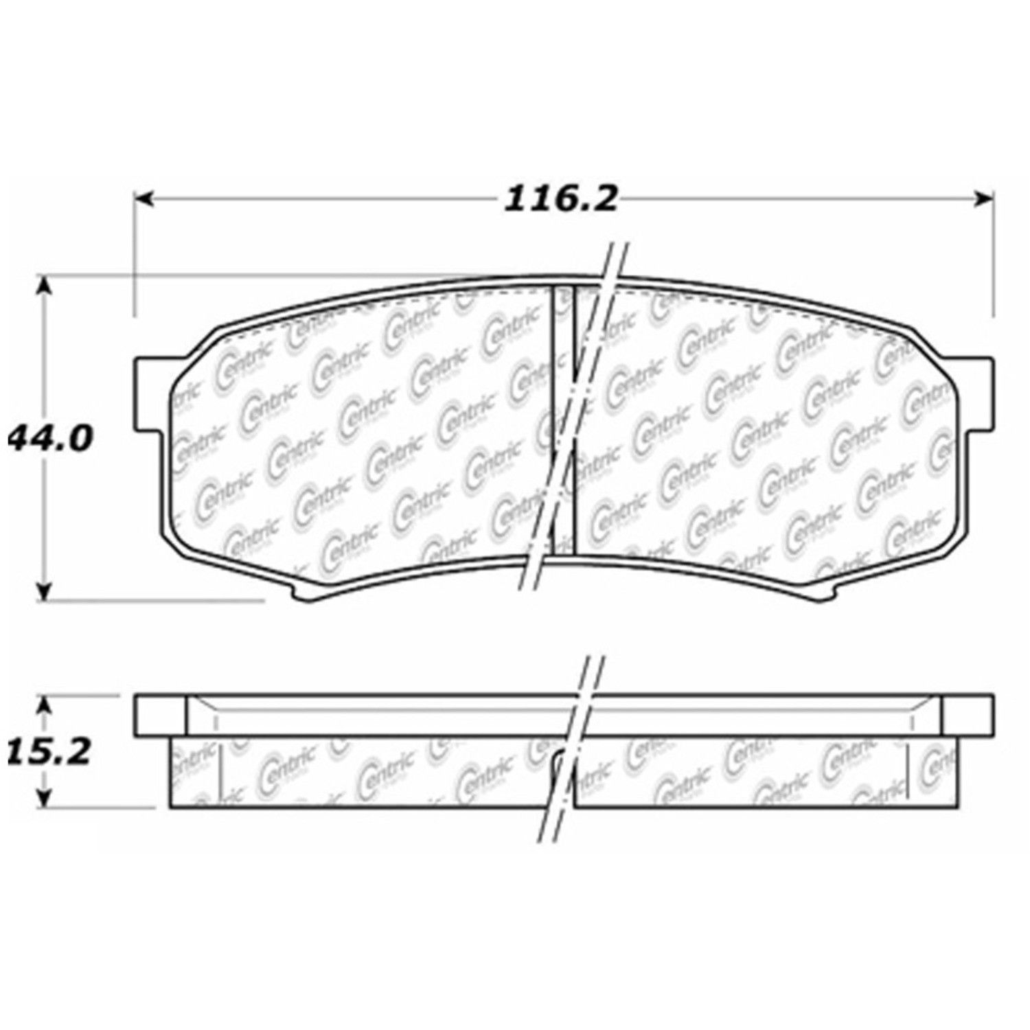 1997, 1996 Lexus LX450 Disc Brake Pad Set
