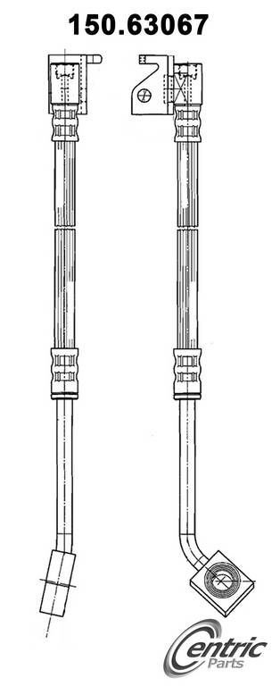 2006, 2005, 2004, 2003, 2002, 2001 Dodge Stratus Brake Hydraulic Hose