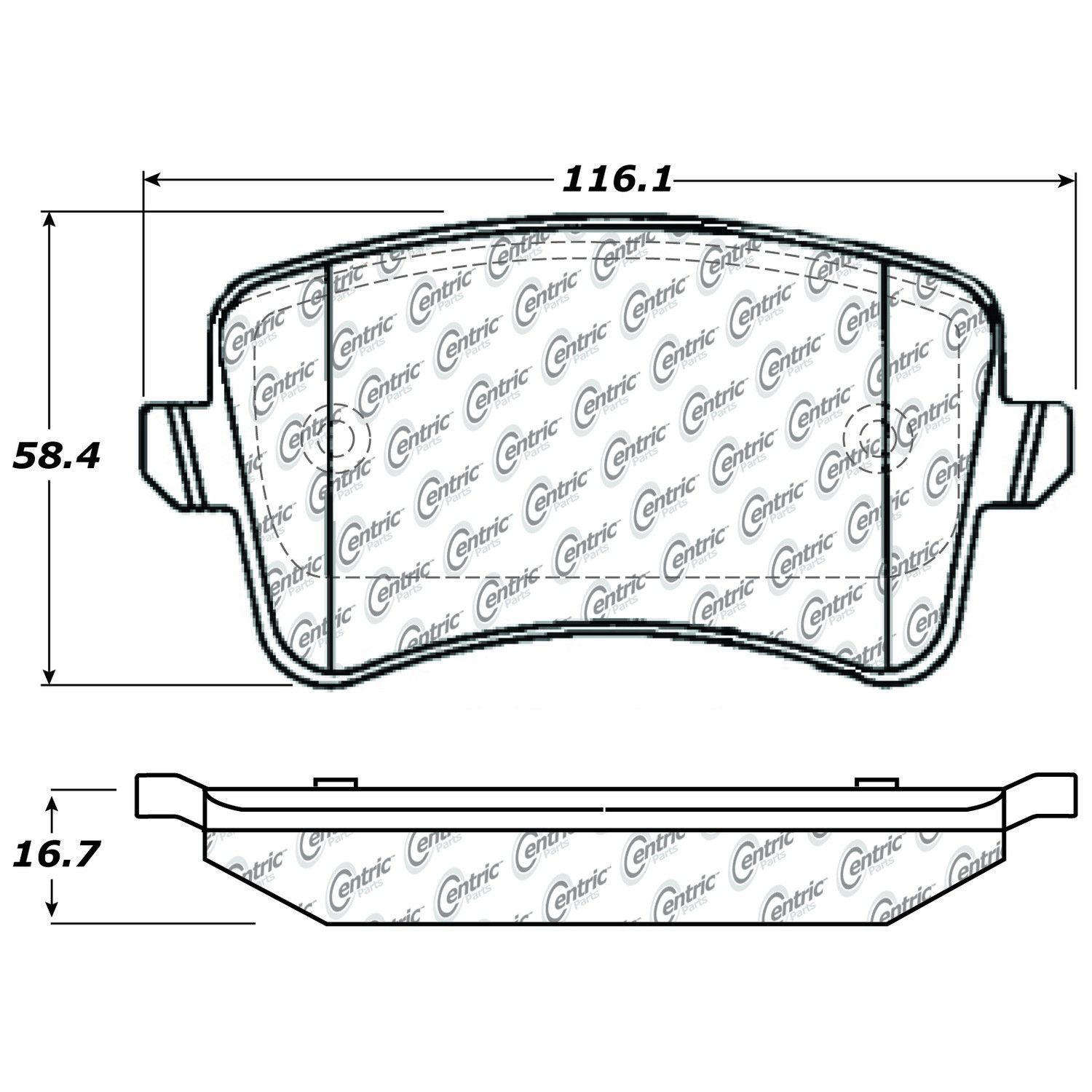 2017, 2016, 2015, 2014, 2013, 2012, 2011, 2010, 2009, 2008 Audi S5 Disc Brake Pad Set