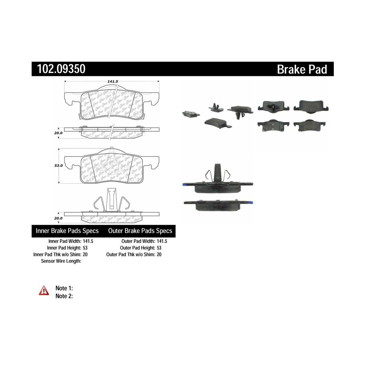 2006, 2005, 2004, 2003, 2002 Ford Expedition Disc Brake Pad Set