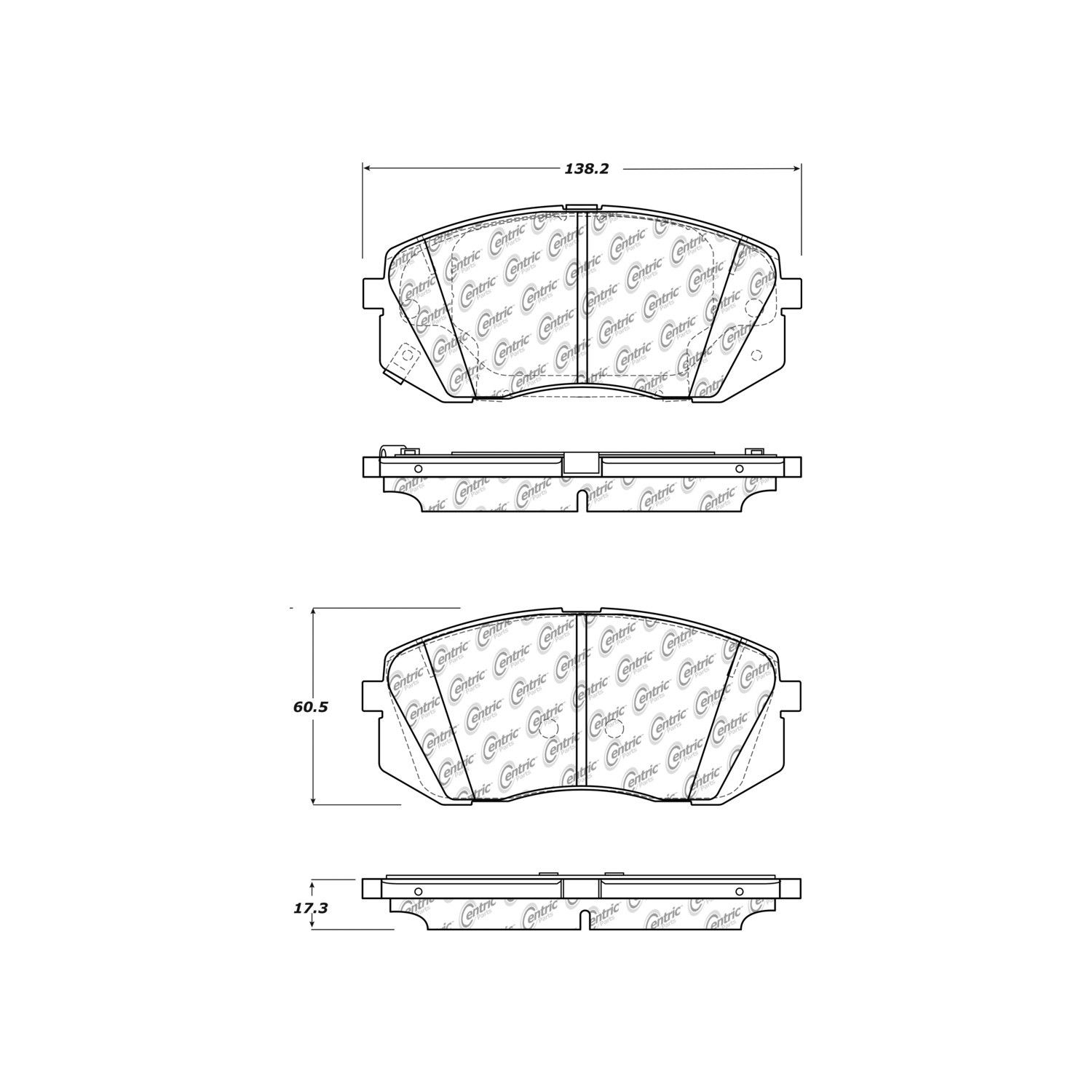 2020, 2019, 2018, 2017, 2016 Kia Optima GT Disc Brake Pad Set