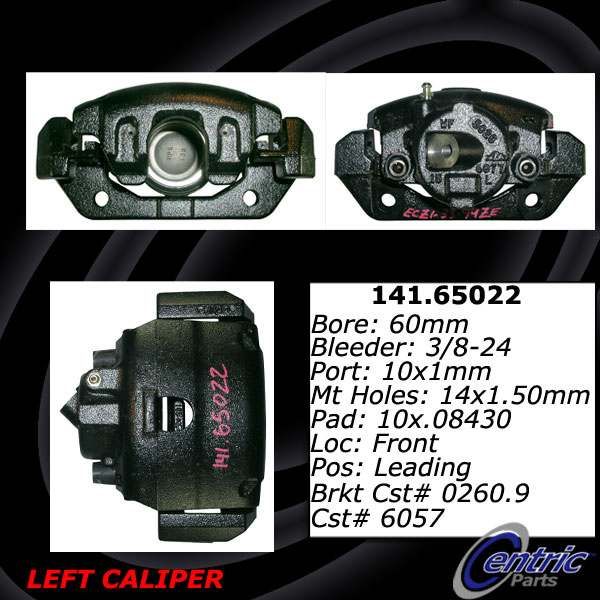 2006, 2005, 2004, 2003, 2002, 2001 Mazda Tribute Disc Brake Caliper