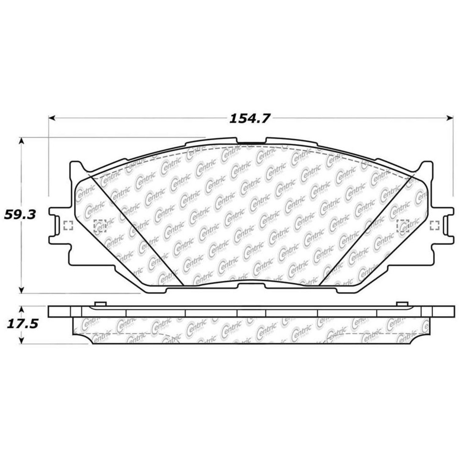 2015, 2014, 2013, 2012, 2011, 2010, 2009, 2008, 2007, 2006 Lexus IS250 Disc Brake Pad Set