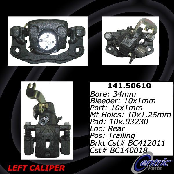2009, 2008, 2007, 2006, 2005, 2004 Kia Spectra Disc Brake Caliper