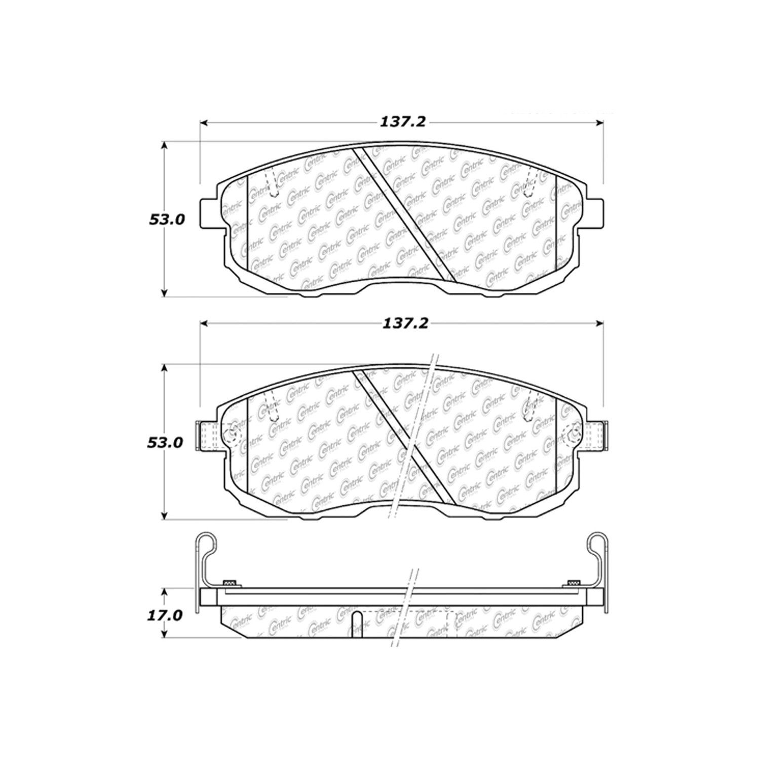 1999, 1998, 1997, 1996 INFINITI I30 Disc Brake Pad Set