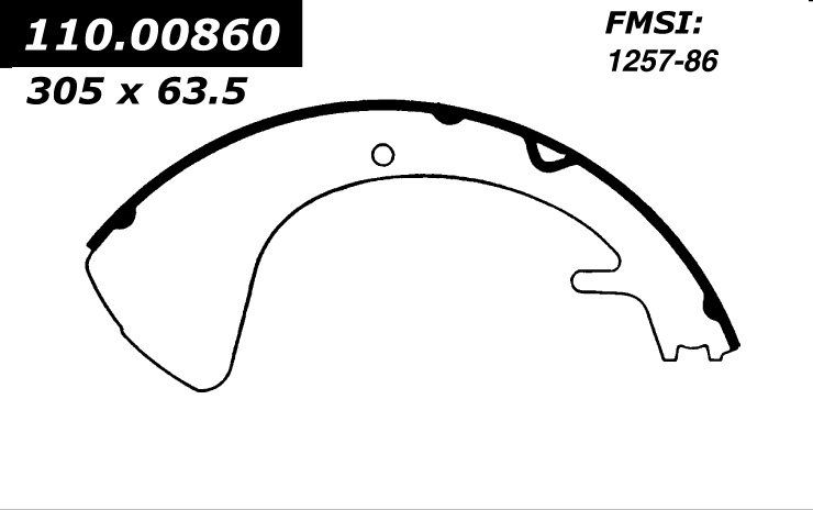 1962, 1961, 1960, 1959 Chrysler Imperial Drum Brake Shoe