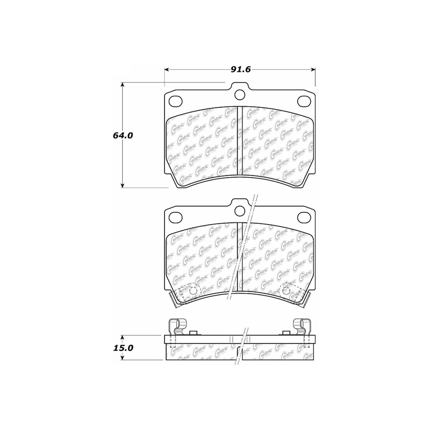 1995, 1994, 1993, 1992, 1991, 1990 Mazda 323 Disc Brake Pad Set