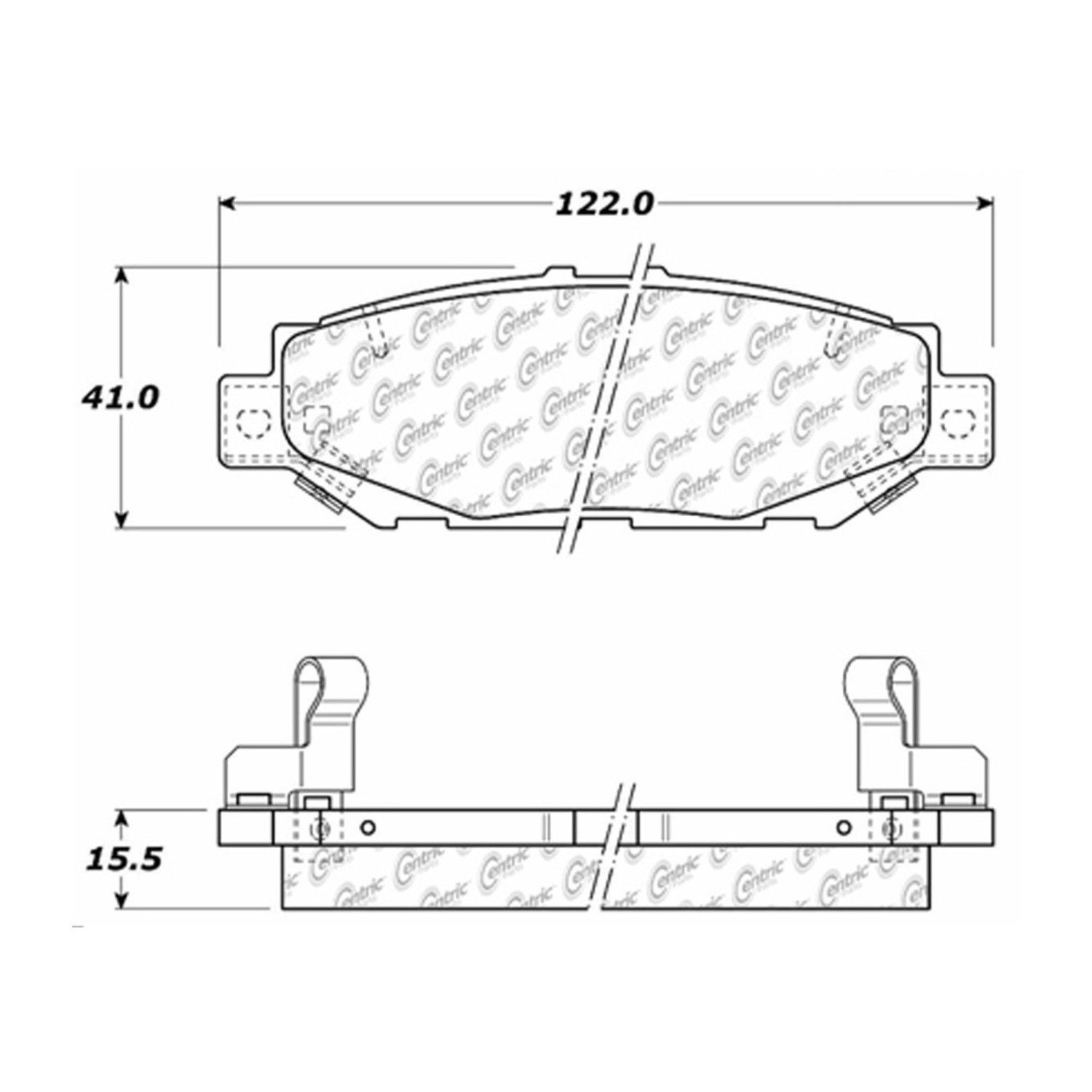 2000, 1999, 1998, 1997, 1996, 1995, 1994, 1993, 1992 Lexus SC300 Disc Brake Pad Set