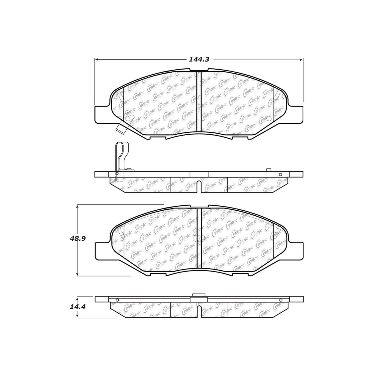 2011, 2010, 2009, 2008 Nissan Versa Disc Brake Pad Set