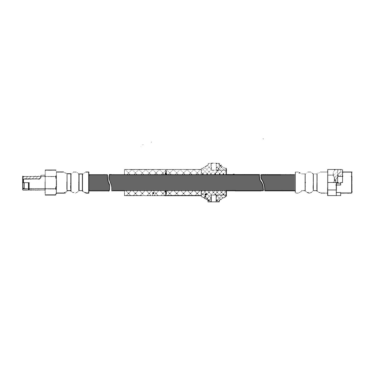 2016, 2015, 2014, 2013, 2012, 2011, 2010, 2009, 2008, 2007 Mini Cooper Brake Hydraulic Hose