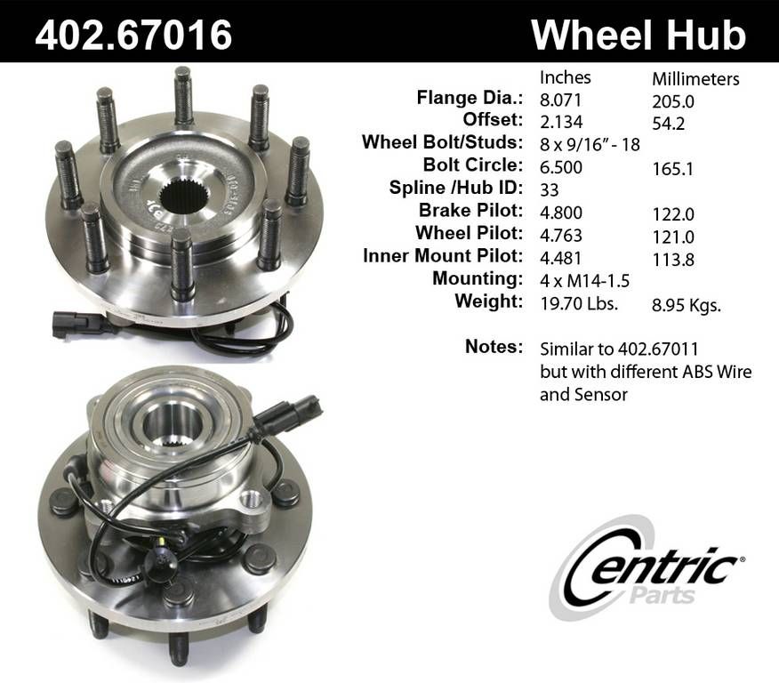 Dodge Ram 2500 Wheel Bearing and Hub Assembly Replacement (Centric, Dorman, » GoParts