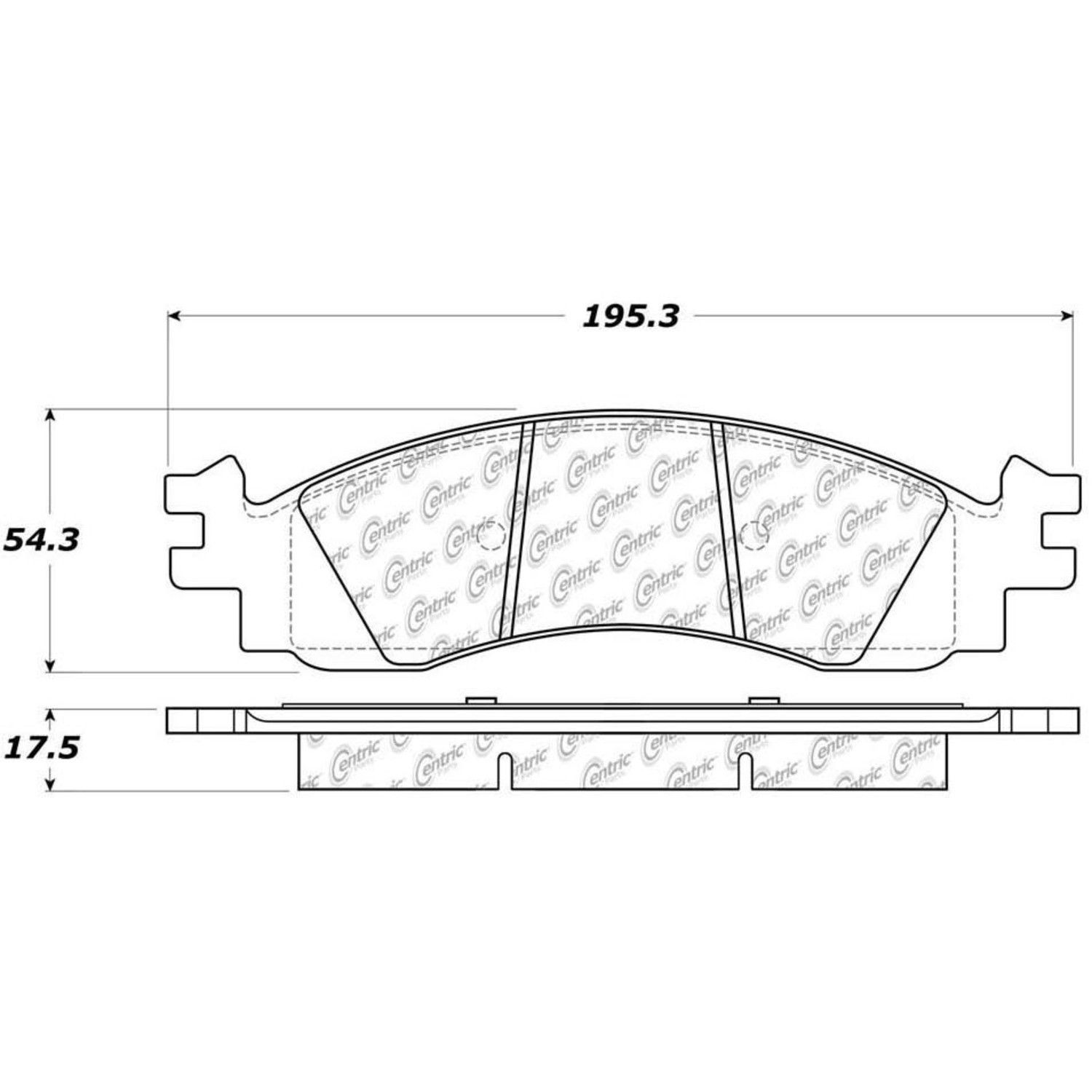 2010, 2009, 2008, 2007, 2006 Ford Explorer Disc Brake Pad Set