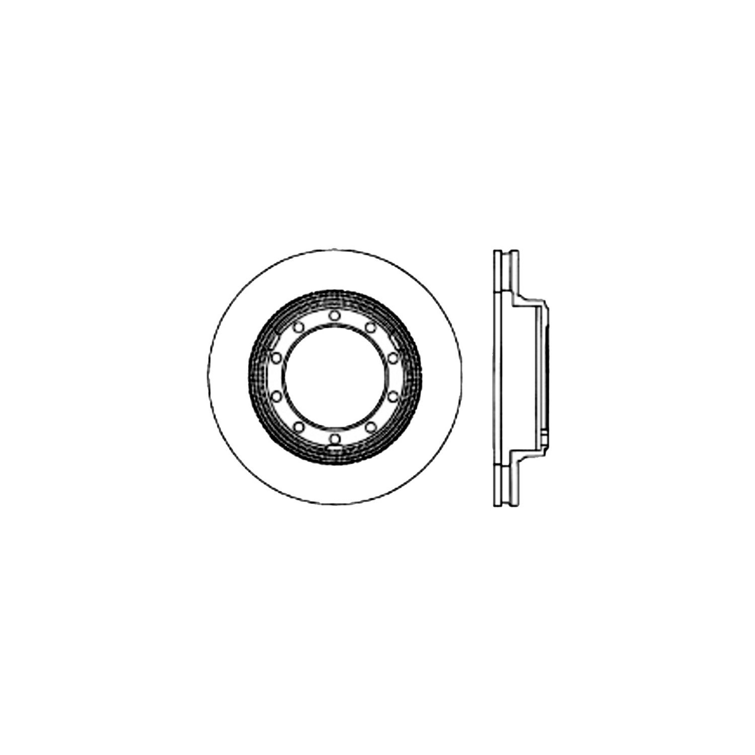 2008, 2007, 2006, 2005, 2004, 2003, 2002, 2001, 2000, 1999, 1998, 1997, 1996 Freightliner FS65 Disc Brake Rotor