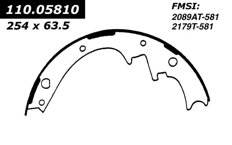 1994, 1993, 1992, 1991 Ford Explorer Drum Brake Shoe