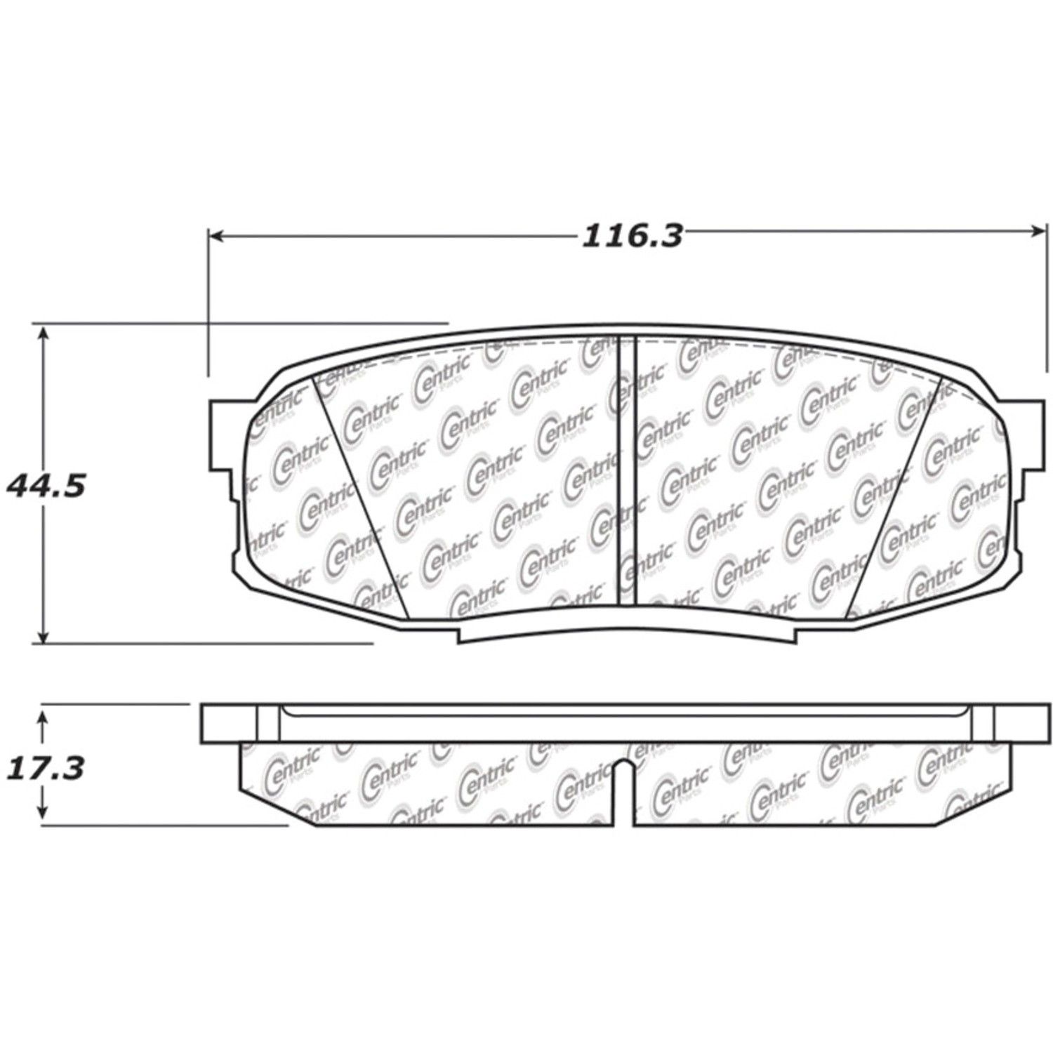2021, 2020, 2019, 2018, 2017, 2016, 2015, 2014, 2013, 2012, 2011, 2010, 2009, 2008 Lexus LX570 Disc Brake Pad Set