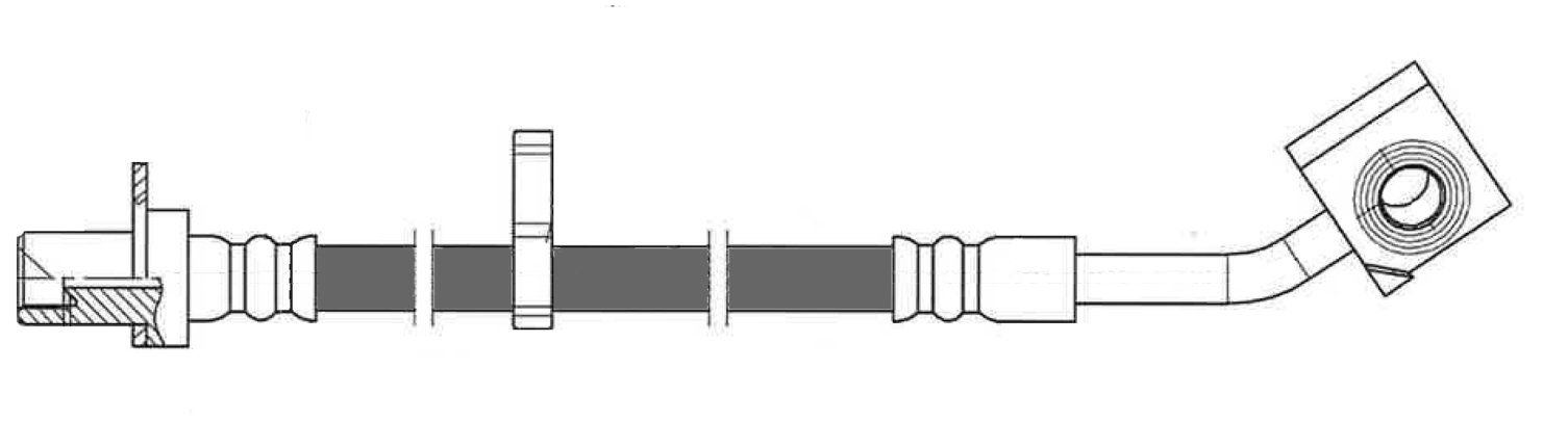 2020, 2019, 2018, 2017, 2016, 2015, 2014, 2013, 2012, 2011 Ram 1500 1500 Brake Hydraulic Hose