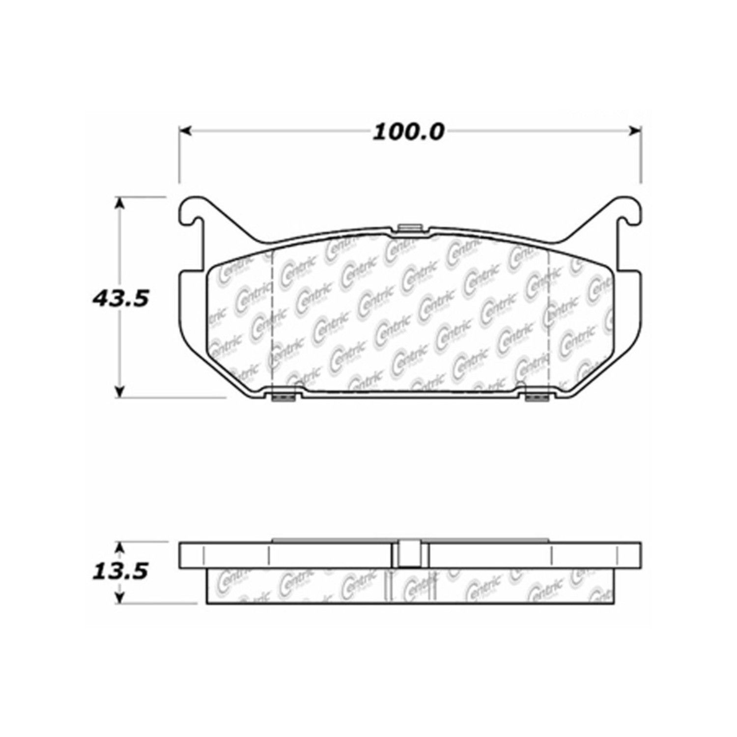 1997, 1996, 1995, 1994, 1993 Ford Probe Disc Brake Pad Set