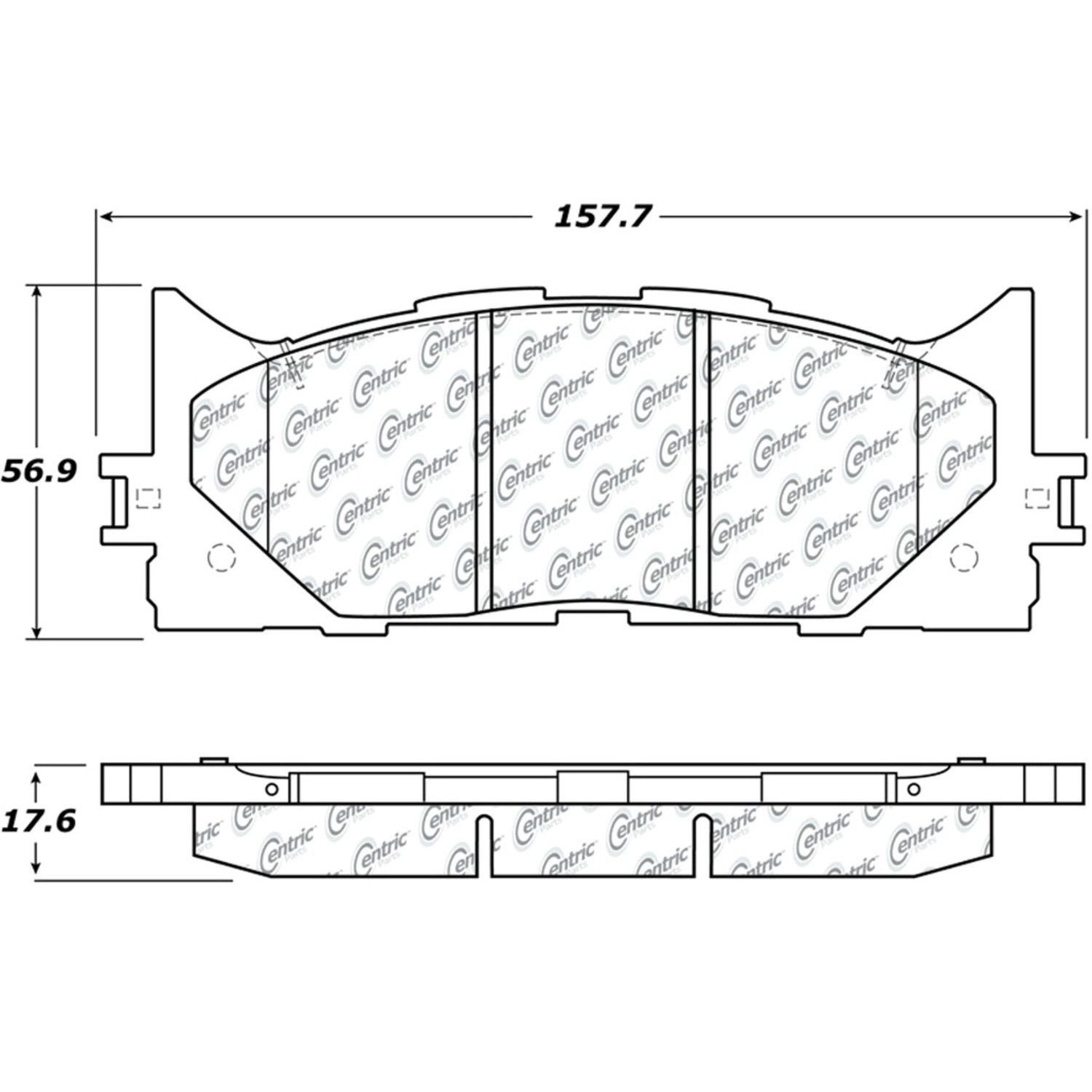 2018, 2017, 2016, 2015, 2014, 2013 Lexus ES300h Disc Brake Pad Set