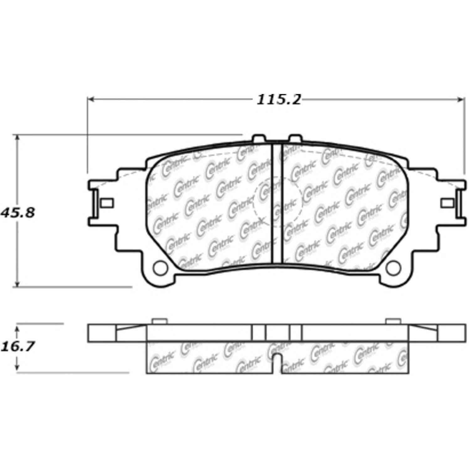 2020, 2019, 2018, 2017, 2016 Lexus IS300 Disc Brake Pad Set