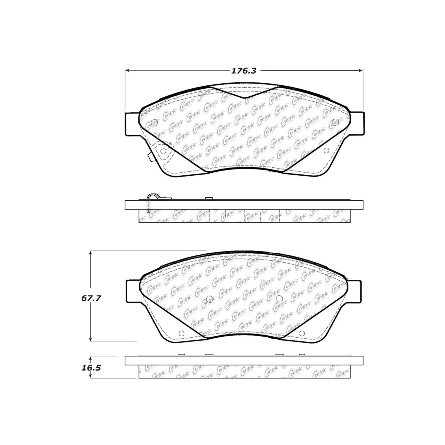2011 Saab 9-4X Disc Brake Pad Set